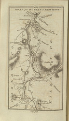 134 Dublin New Ross - Ireland 1777 Road Atlas