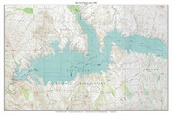 San Carlos Reservoir 1989 - Custom USGS Old Topo Map - Arizona