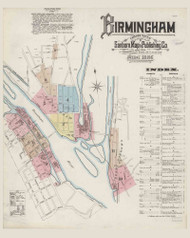 Birmingham, Connecticut 1886 - Old Map Connecticut Fire Insurance Index
