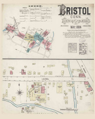 Bristol, Connecticut 1884 - Old Map Connecticut Fire Insurance Index