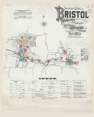 Bristol, Connecticut 1895 - Old Map Connecticut Fire Insurance Index