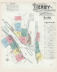 Derby, Connecticut 1896 - Old Map Connecticut Fire Insurance Index