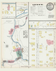 Naugatuck, Connecticut 1892 - Old Map Connecticut Fire Insurance Index
