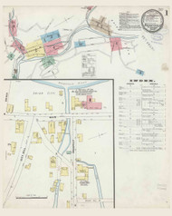 Naugatuck, Connecticut 1897 - Old Map Connecticut Fire Insurance Index