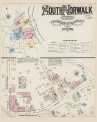 South Norwalk, Connecticut 1884 - Old Map Connecticut Fire Insurance Index