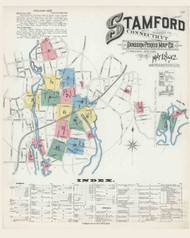 Stamford, Connecticut 1892 - Old Map Connecticut Fire Insurance Index