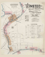 Winsted, Connecticut 1887 - Old Map Connecticut Fire Insurance Index