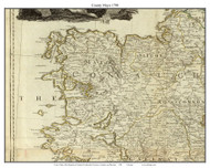 County Mayo, Ireland 1790 Roque - Old Map Custom Reprint