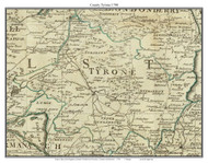 County Tyrone, Ireland 1790 Roque - Old Map Custom Reprint