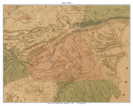 Bart Township, Pennsylvania 1842 Old Town Map Custom Print - Lancaster Co.