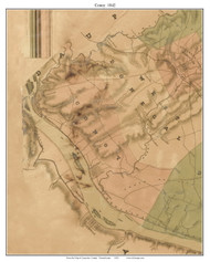 Conoy Township, Pennsylvania 1842 Old Town Map Custom Print - Lancaster Co.