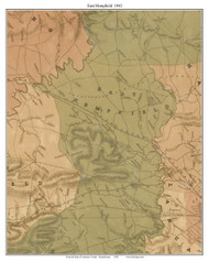 East Hempfield Township, Pennsylvania 1842 Old Town Map Custom Print - Lancaster Co.