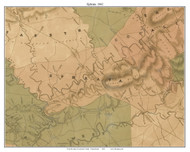 Ephrata Township, Pennsylvania 1842 Old Town Map Custom Print - Lancaster Co.