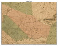 Leacock Township, Pennsylvania 1842 Old Town Map Custom Print - Lancaster Co.