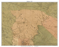 Manheim Township, Pennsylvania 1842 Old Town Map Custom Print - Lancaster Co.