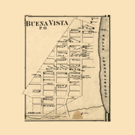 Buena Vista PO, Pennsylvania 1862 Old Town Map Custom Print - Allegheny Co.