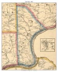 East Deer Township, Pennsylvania 1862 Old Town Map Custom Print - Allegheny Co.