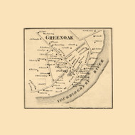 Green Oak Village  Elizabeth, Pennsylvania 1862 Old Town Map Custom Print - Allegheny Co.