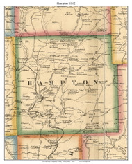 Hampton Township, Pennsylvania 1862 Old Town Map Custom Print - Allegheny Co.