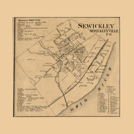 Sewickleyville PO, Pennsylvania 1862 Old Town Map Custom Print - Allegheny Co.
