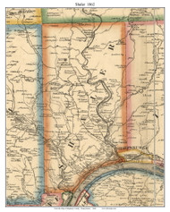 Shaler Township, Pennsylvania 1862 Old Town Map Custom Print - Allegheny Co.