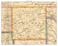 West Deer Township, Pennsylvania 1862 Old Town Map Custom Print - Allegheny Co.