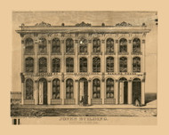Jones Building, Pennsylvania 1862 Old Town Map Custom Print - Allegheny Co.