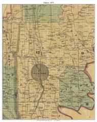 Dalton Militia District, Georgia 1879 Old Town Map Custom Print - Whitfield Co.