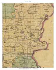 Ninth Militia District, Georgia 1879 Old Town Map Custom Print - Whitfield Co.