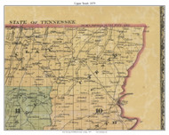 Upper Tenth Militia District, Georgia 1879 Old Town Map Custom Print - Whitfield Co.