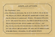 Explanations, Georgia 1879 Old Town Map Custom Print - Whitfield Co.