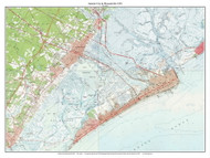 Atlantic City and Pleasantville 1952 - Custom USGS Old Topo Map - New Jersey