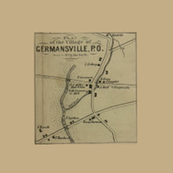 Germansville - Heidelberg, Pennsylvania 1865 Old Town Map Custom Print - Lehigh Co.