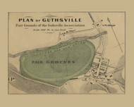 Guthsville - South White Hall, Pennsylvania 1865 Old Town Map Custom Print - Lehigh Co.