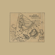 Orefield Plan - South White Hall, Pennsylvania 1865 Old Town Map Custom Print - Lehigh Co.