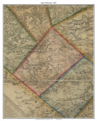 Upper Macungie Township, Pennsylvania 1865 Old Town Map Custom Print - Lehigh Co.