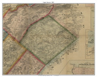 Upper Saucon Township, Pennsylvania 1865 Old Town Map Custom Print - Lehigh Co.