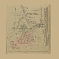 Saltington Village - Washington, Pennsylvania 1865 Old Town Map Custom Print - Lehigh Co.