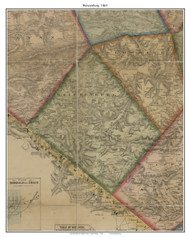 Weissenburg Township, Pennsylvania 1865 Old Town Map Custom Print - Lehigh Co.