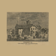 Fair House Picture, Pennsylvania 1865 Old Town Map Custom Print - Lehigh Co.