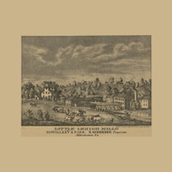 Little Lehigh Mills Picture, Pennsylvania 1865 Old Town Map Custom Print - Lehigh Co.