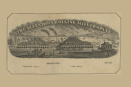 Rolling Mill Co. Picture, Pennsylvania 1865 Old Town Map Custom Print - Lehigh Co.
