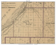 Eagan, Dakota Co. Minnesota 1874 Old Town Map Custom Print - Dakota Co.