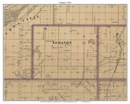 Lebanon, Dakota Co. Minnesota 1874 Old Town Map Custom Print - Dakota Co.