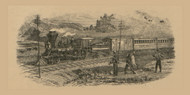 Railroad Scene, Dakota Co. Minnesota 1874 Old Town Map Custom Print - Dakota Co.