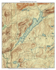 Brant Lake 1900 - Custom USGS Old Topo Map - New York - Eastern Lakes