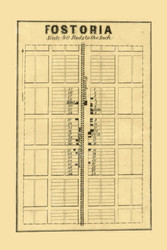 Fostoria Village  Antis Township, Pennsylvania 1859 Old Town Map Custom Print - Blair Co.