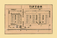 Tipton Village  Antis Township, Pennsylvania 1859 Old Town Map Custom Print - Blair Co.