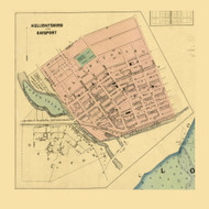 Hollidaysburg and Gaysport  Blair Township, Pennsylvania 1859 Old Town Map Custom Print - Blair Co.