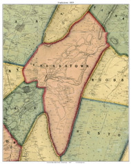 Frankstown Township, Pennsylvania 1859 Old Town Map Custom Print - Blair Co.